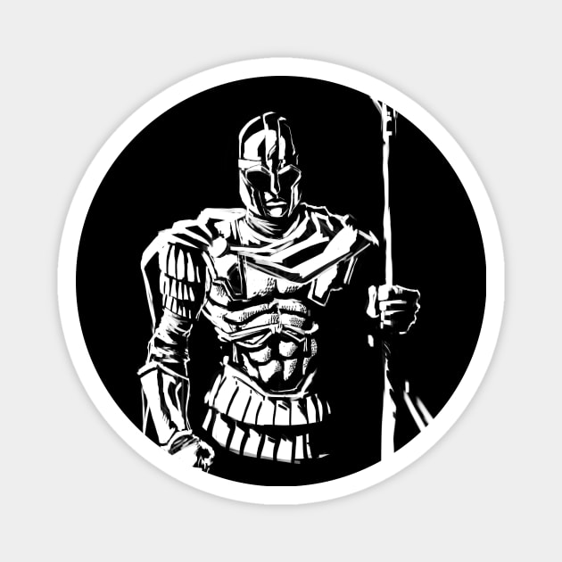 Late Antiquity Roman Soldier Magnet by gavinmichelliart